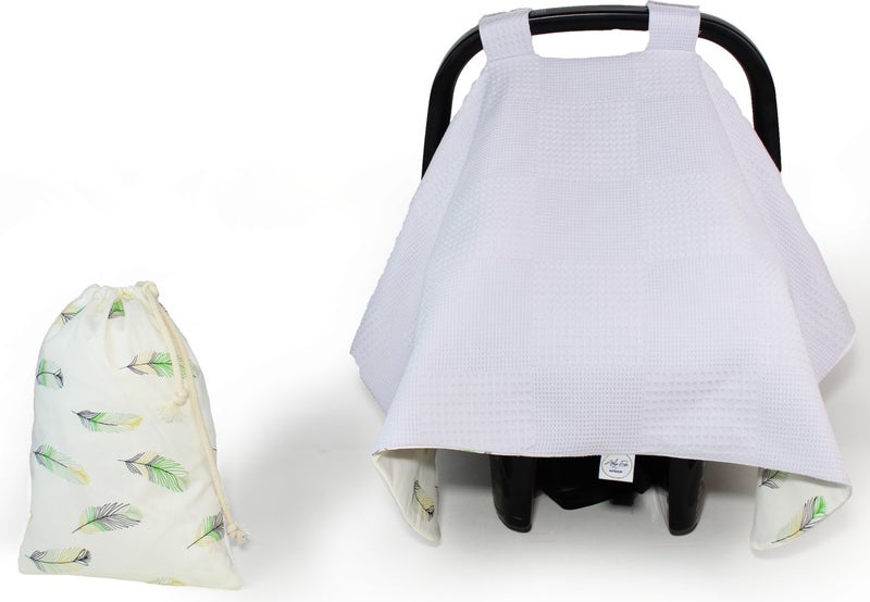 Atölye Eda Cotton Pique Stroller Cover Cushion Pouch 3 Pieces - Image 4