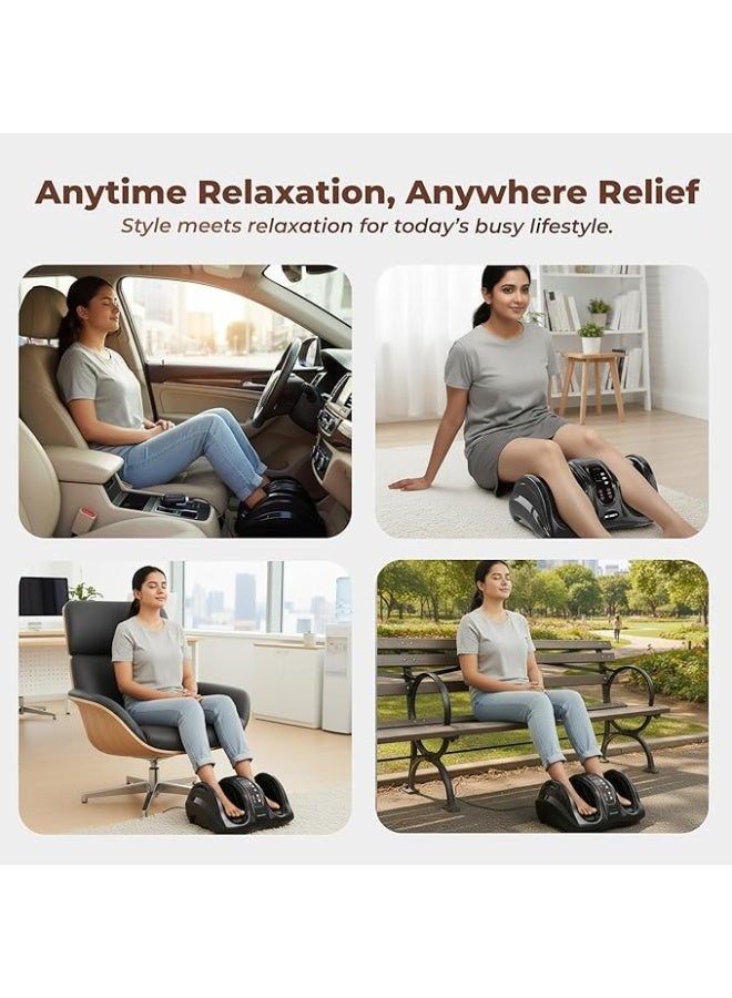 Electric Foot Massager with Air Compression Deep Kneading Shiatsu Hand Simulation Massage Speed Control Portable Foot Massage Machine for Home Use - Image 4