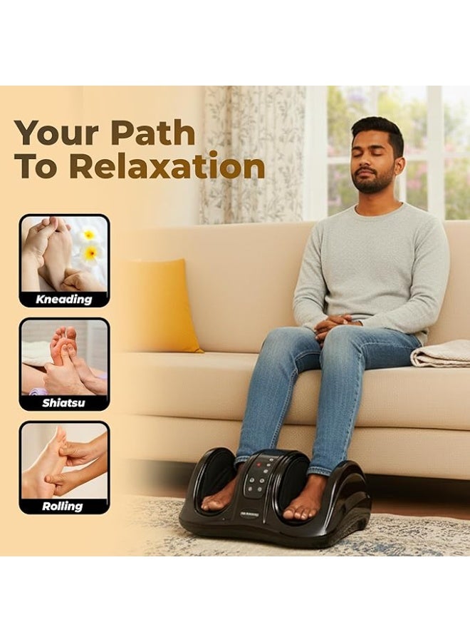 Electric Foot Massager with Air Compression Deep Kneading Shiatsu Hand Simulation Massage Speed Control Portable Foot Massage Machine for Home Use - Image 2