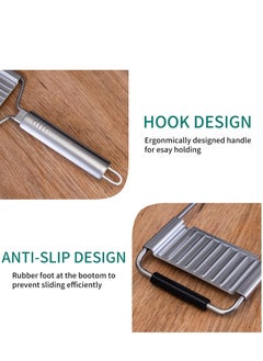 KASTWAVE Multipurpose Grater, Handheld 4 Adjustable Blades Set Stainless Steel, For Kitchen Tools Slicer, Lemon, Nutmeg, Chocolate, Vegetables, Fruits  - Image 4