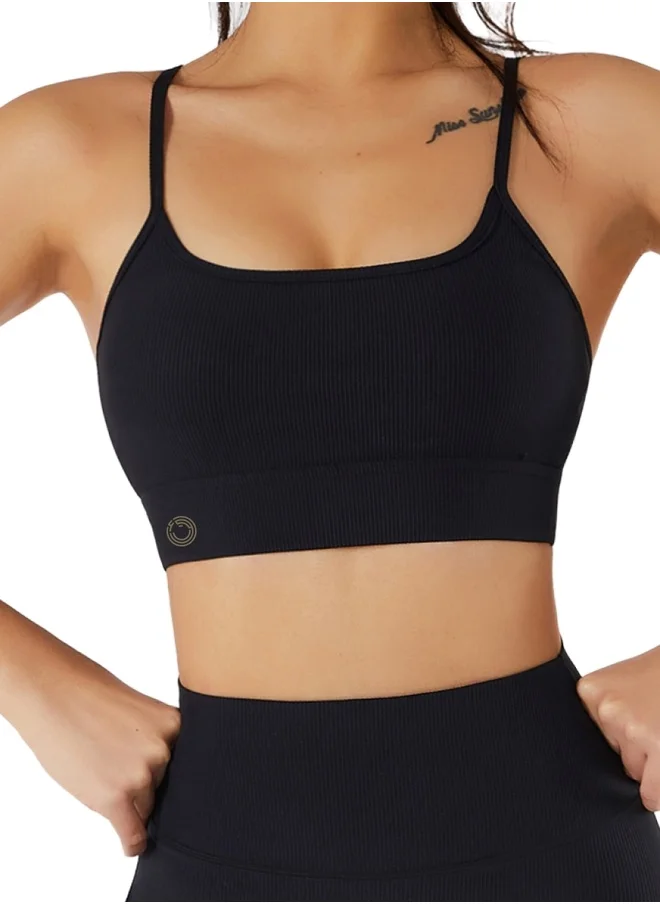 KAWN.YOGA Womens Square Neck Sports Bra