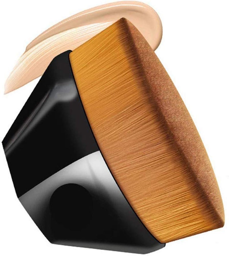 Foundation Makeup BrushPetalShaped Foundation Brush Professional Makeup Brush Dry and Wet Dual Use Face Brush for Blending Liquid Cream or Flawless Powder Loose Powder black