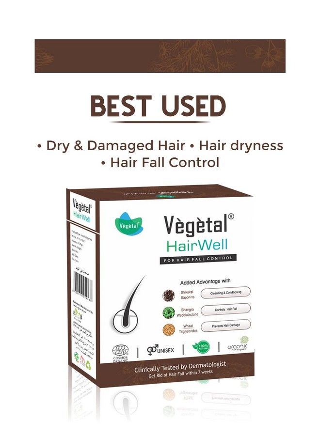 Vegetal Hairwell An Hair Fall Treatment And Regrowth Product 100G. - Image 3