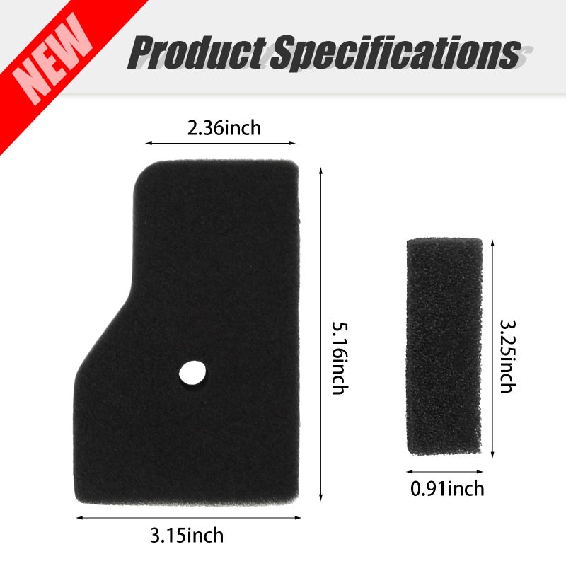 SYOWADA 17211-Z07-000 Air Filter Element 17218-Z07-000 Outer Filter Kit Replacement for Honda EU2000 EU2000i EB2000 EB2000i EB2000iT1 EU2000iT1 EU2000iK1 EU2200I Generators - Image 2