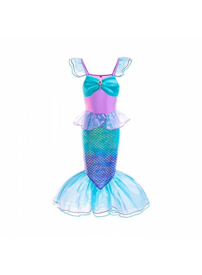 Swimsuit - Girls Mermaid Tail Swimsuit - DH77, 130 - Kids Swimming Costume, Beach Bikini, Summer Swimwear, Quick Dry, Pool Party, Bathing Suit Swimsuit - Image 3