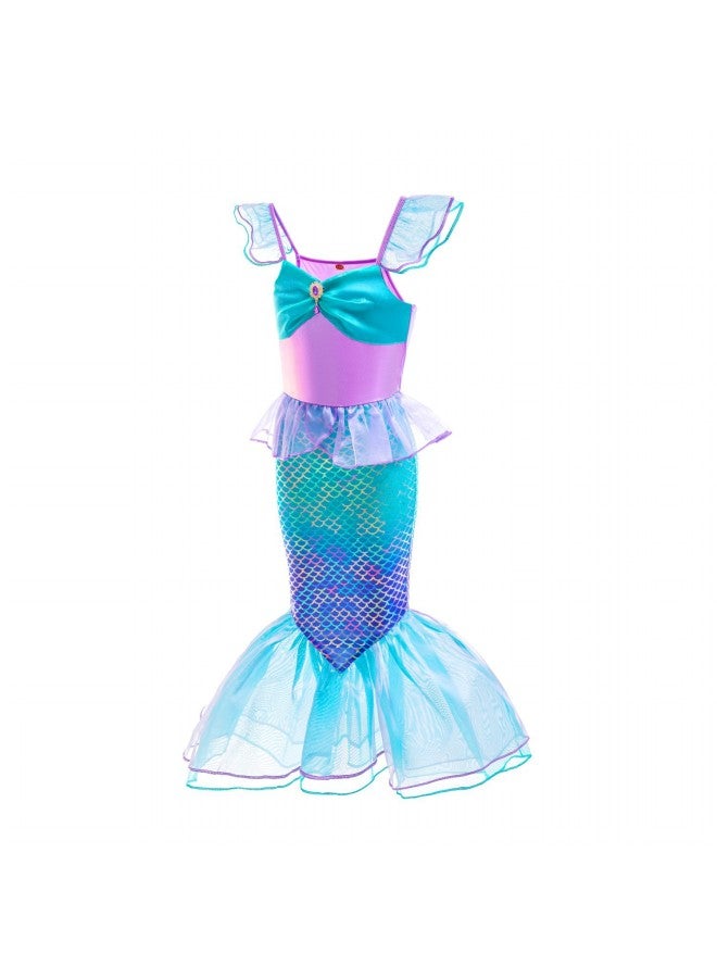 Swimsuit - Girls Mermaid Tail Swimsuit - DH77, 130 - Kids Swimming Costume, Beach Bikini, Summer Swimwear, Quick Dry, Pool Party, Bathing Suit Swimsuit - Image 4
