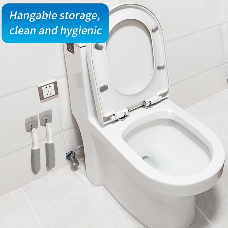 Ecogen 2 Pack Pumice Stone Brush Toilet Bowl Cleaner with Extra Long Handle 100% Natural Pumice Toilet Brush for Household Cleaning Hard Water Cleaner Remover for Pool, Bathroom, Tiles & BBQ Grills - Image 5