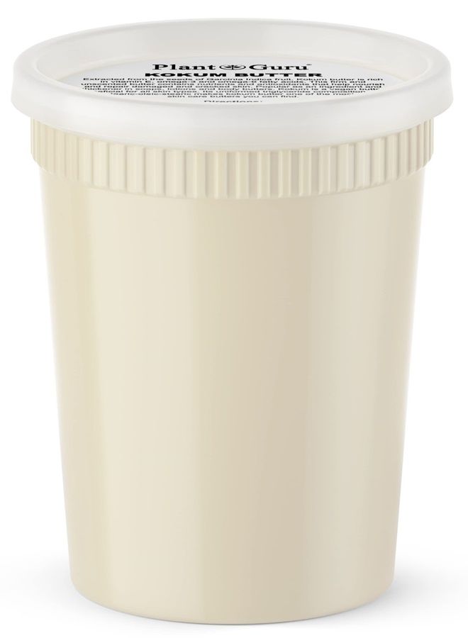 Plant Guru Raw Kokum Butter 32 oz. / 2 lbs. 100% Pure Natural Cold Pressed - Great for Skin, Body and Hair Moisturizer, DIY Creams, Balms, Lotions and Soap Making. - Image 1