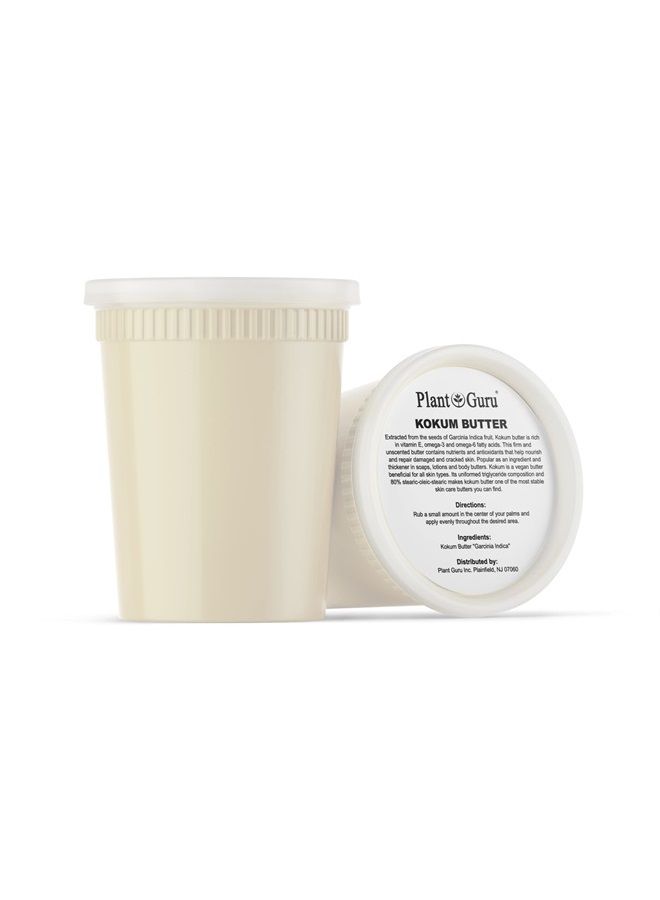 Plant Guru Raw Kokum Butter 32 oz. / 2 lbs. 100% Pure Natural Cold Pressed - Great for Skin, Body and Hair Moisturizer, DIY Creams, Balms, Lotions and Soap Making. - Image 2