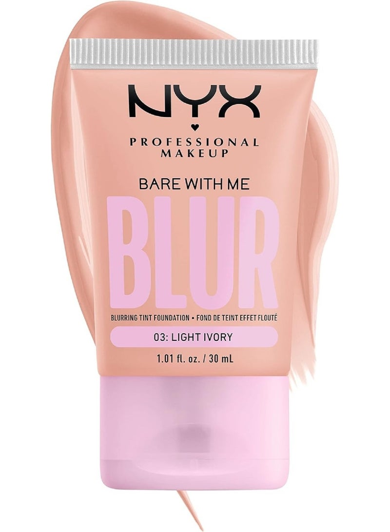 NYX PROFESSIONAL MAKEUP Bare With Me Blur Tint Foundation - Light Ivory 30ml - Image 1