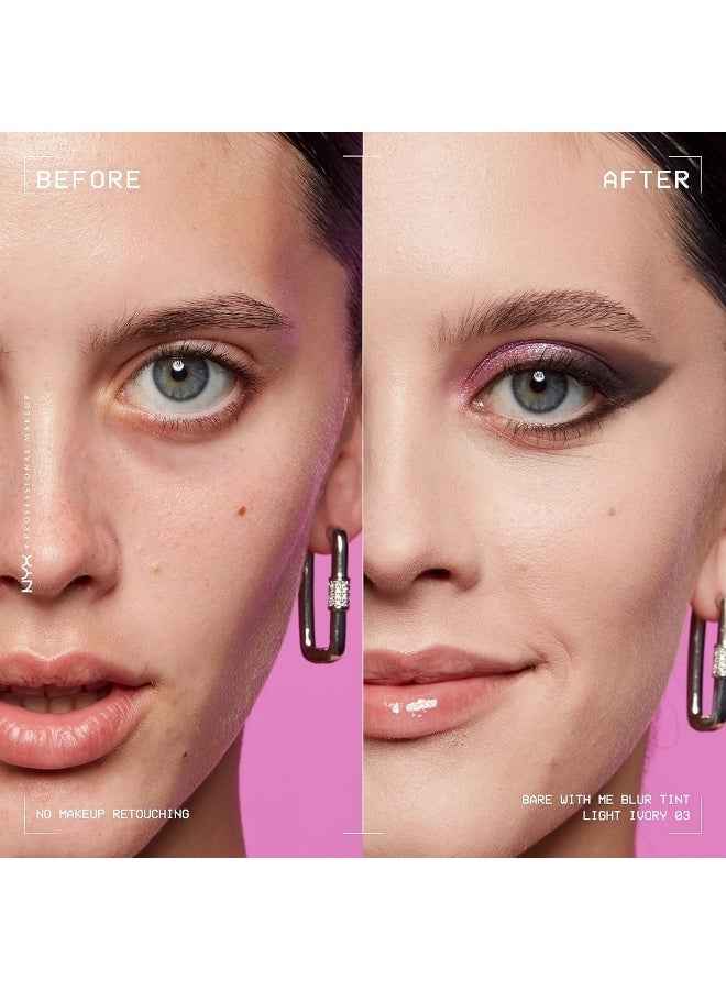 NYX PROFESSIONAL MAKEUP Bare With Me Blur Tint Foundation - Light Ivory 30ml - Image 5