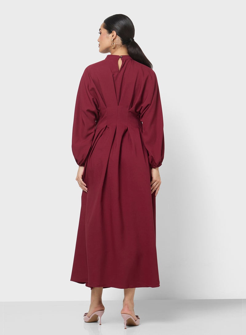 Khizana Puff Sleeve A-line Dress - Image 2