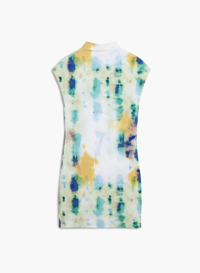 Desigual tie-dye Short Floral Sheath Dress for Women | Best Price UAE