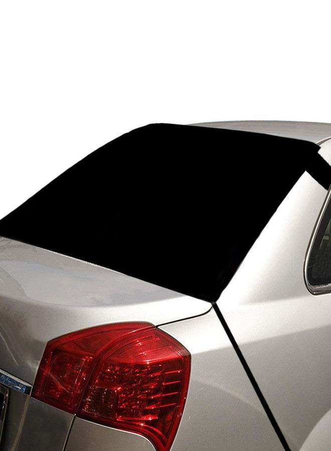 LHDOS Car Rear Windshield Snow Cover, 57×35 Inch Anti Ice Frost Rear Windshield Protector, Windproof Oxford Back Window Cover, Winter Car Accessories for Cars, Trucks, SUVs, Lorries - Image 1