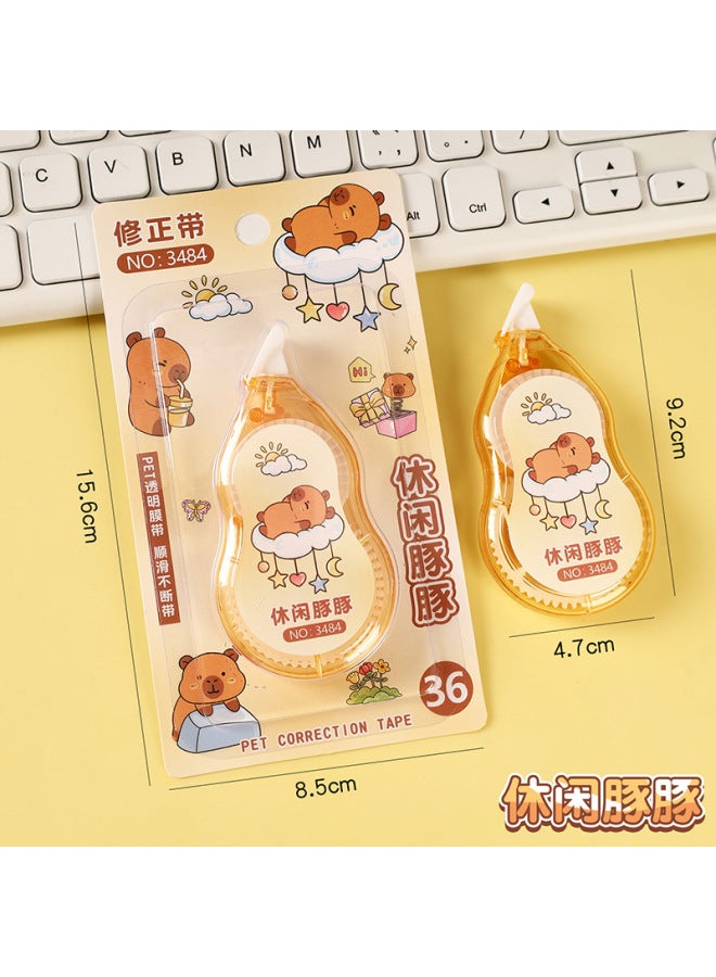 HELPS Creative Cartoon Dolphin Correction Belt For Primary School Students, Continuous Belt, Large Capacity Office Smooth Correction Belt - Image 1