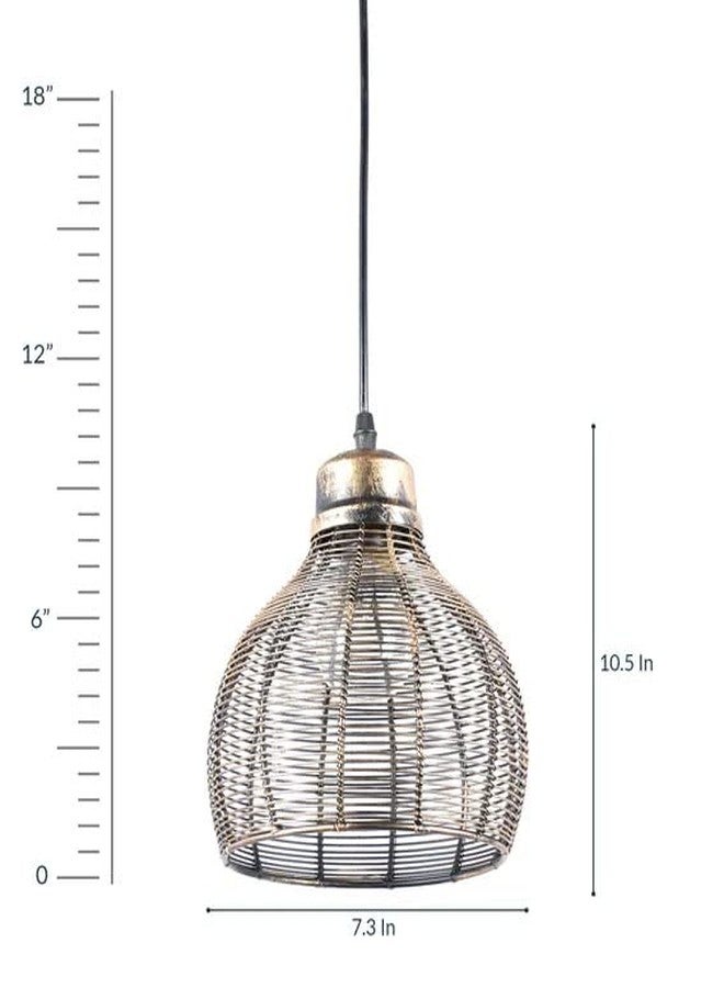 Improvhome Black Metal Single Hanging Lights - Image 4