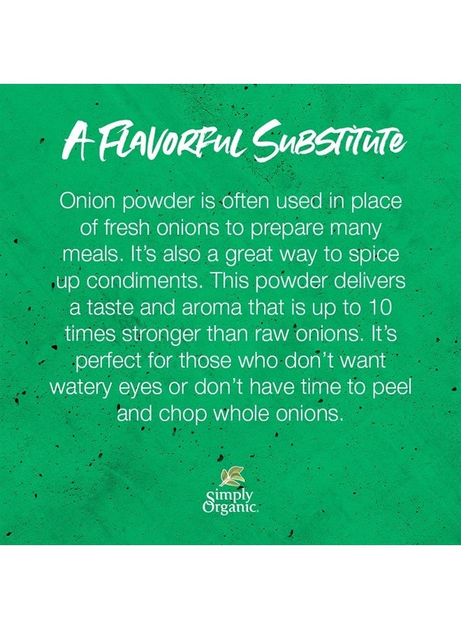 Simply Organic White Onion Powder, Certified Organic | 3 oz | Allium cepa - Image 4