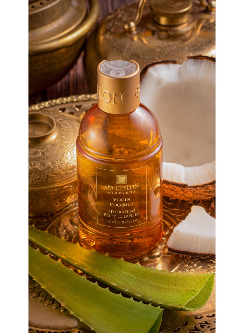 spa ceylon VIRGIN COCONUT Hydrating Body Cleanser | 100% Virgin Coconut | Hydrating & Moisturizing Wash | Body Wash | 250ml - Image 2
