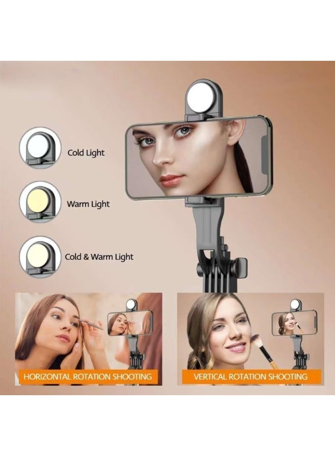 3-in-1 Tripod Selfie Stick with Wireless Remote and LED Light – Extendable up to 1.7 meters for Smartphones