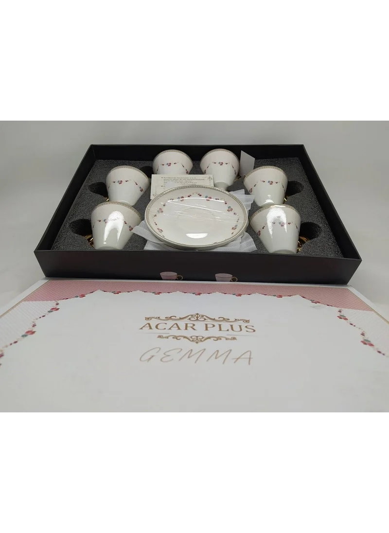 Acar Gemma Set of 6 Porcelain Coffee Cups 5111