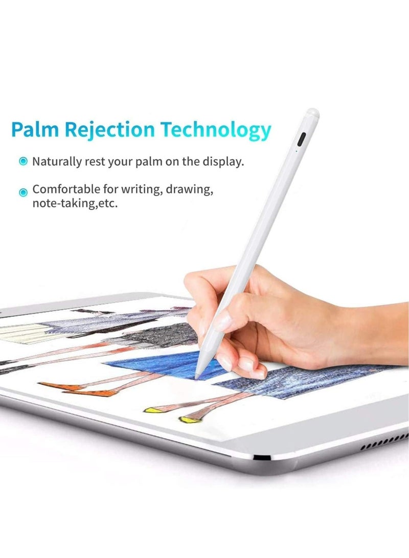 ELTRAZONE Stylus Pen for iPad with Palm Rejection and 2 Nibs, Active Pencil Compatible (2018-2021) iPad Pro (11/12.9 Inch),iPad 6th/7th Gen,iPad Mini 5th Gen,iPad Air 3rd Gen for Precise Writing/Drawing - Image 2