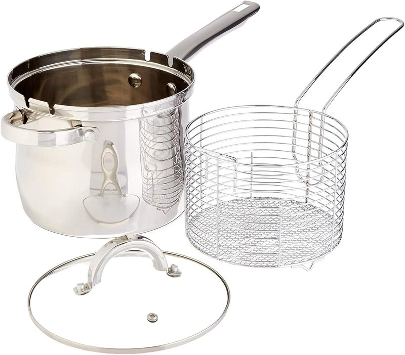 Oster Stainless Steel 91537.03 Sangerfield 3.65 Quart 3 Piece Deep Fryer Set, Multi-Size - Image 2