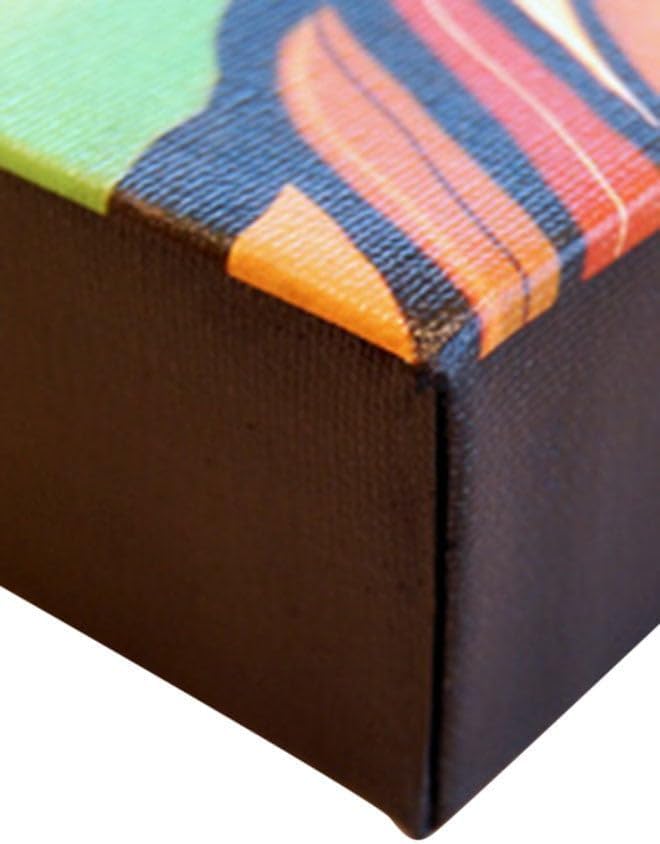 اي ار اس لوحة جدارية من ثلاث قطع من قماش ARS، عالم الأعلام، 230 × 153 × 3.5 سم، متعددة الألوان - Image 2