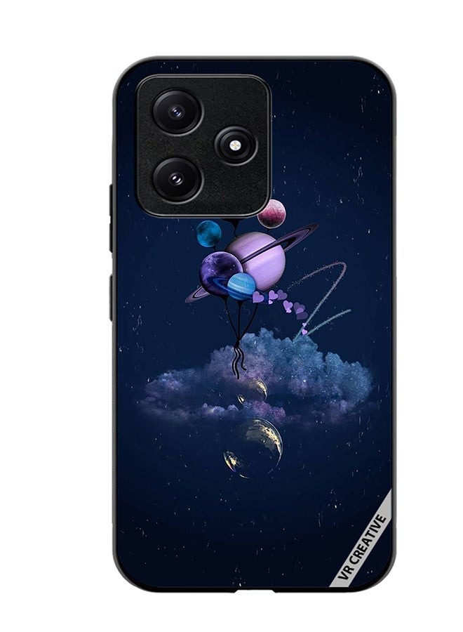 VR CREATIVE Protective Case Cover For Xiaomi Poco M6 Pro 5G Galaxy Design Multicolour - Image 1