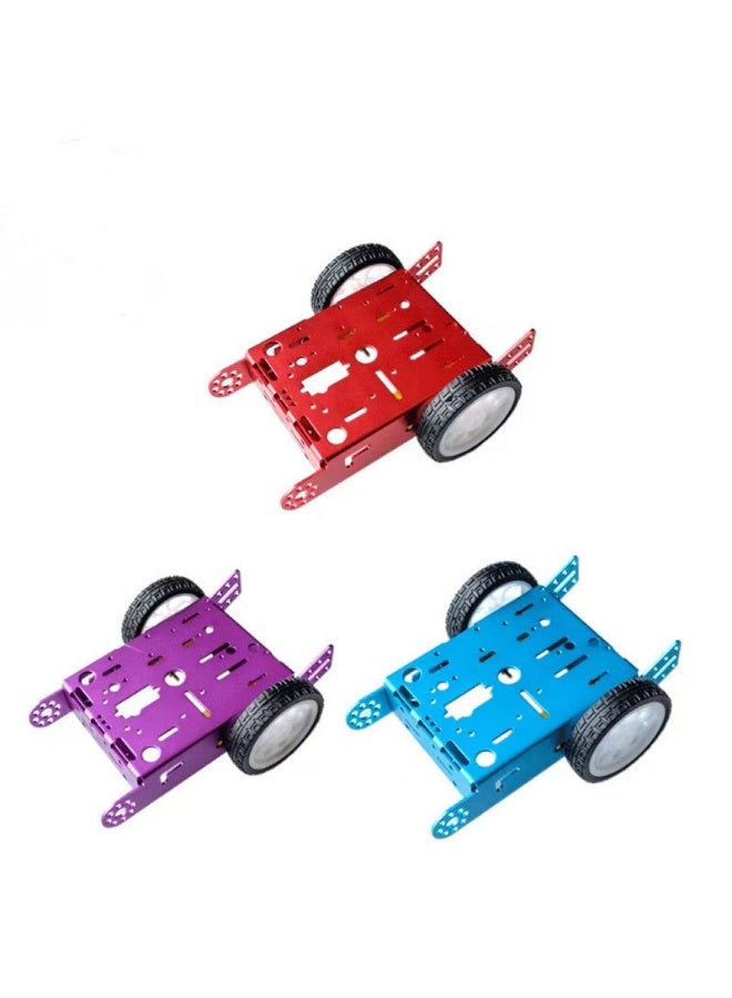 robotgcc Aluminum Alloy Robot Car Chassis 2 Wheel Smart Car Platform DIY Robotics Base Frame for Arduino Robot Car STEM Programming Smart Vehicle Kit - Image 3