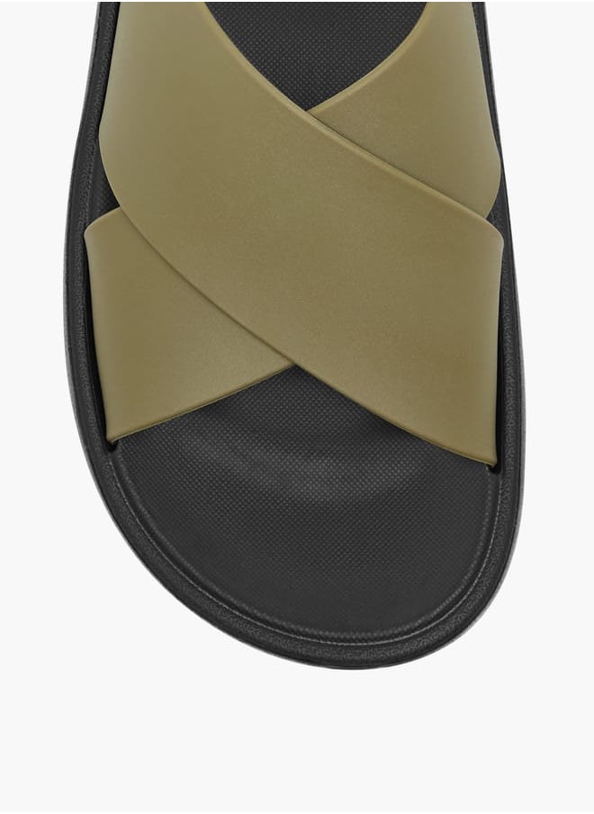 Lee Cooper - Men's Cross Strap Sandals - Image 1