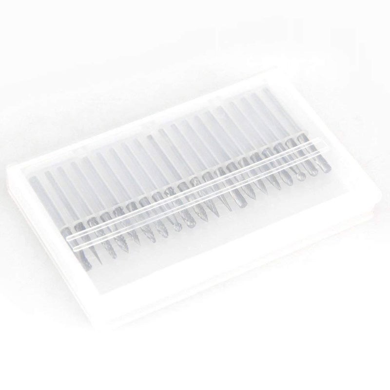 DIY Crafts DIY Crafts 20pcs 3mm Shank Tungsten Steel Solid Carbide Rotary Files Diamond Burrs Set Fits Dremel Tool for Woodworking Drilling Carving Engraving  - Image 5