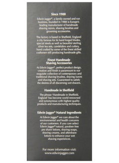 Edwin Jagger Best Badger Shaving Brush With Drip Stand Imitation Ebony Medium Black  - Image 4