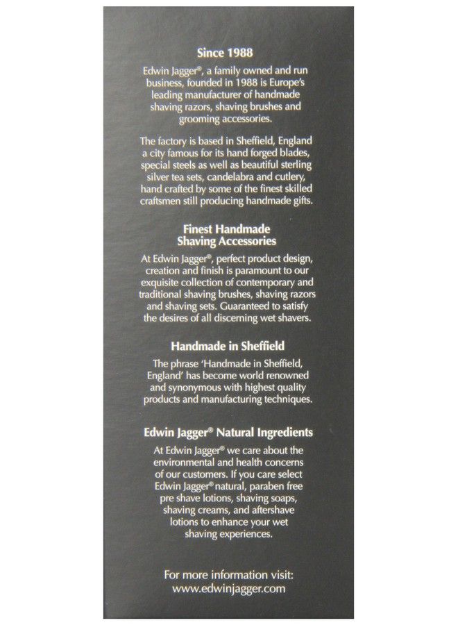 Edwin Jagger Best Badger Shaving Brush With Drip Stand Imitation Ebony Medium Black - Image 4