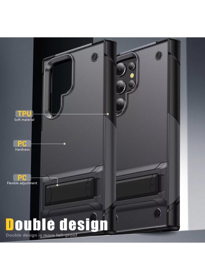 LENOK Samsung S22 ultra case, Military-Grade Heavy-Duty Armor Case, Rugged, Shockproof, with Kickstand, fingerprint resist, for Samsung s22 ultra. - Image 2