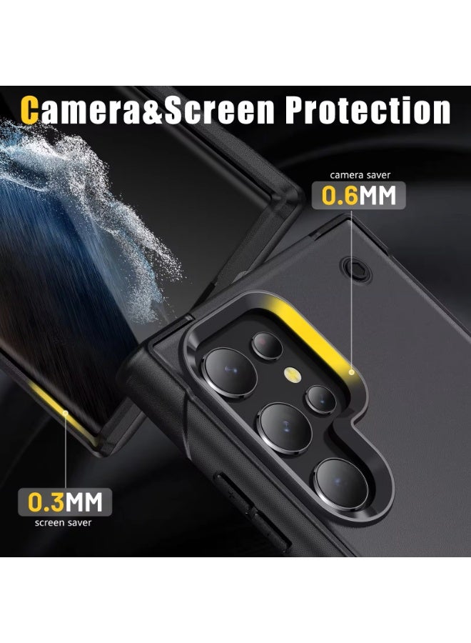 LENOK Samsung S22 ultra case, Military-Grade Heavy-Duty Armor Case, Rugged, Shockproof, with Kickstand, fingerprint resist, for Samsung s22 ultra. - Image 3