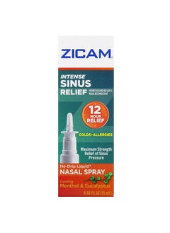 ZICAM Zicam, Intense Sinus Relief, No-Drip Liquid Nasal Spray, Cooling Menthol & Eucalyptus, 0.5 fl oz (15 ml)  - Image 2