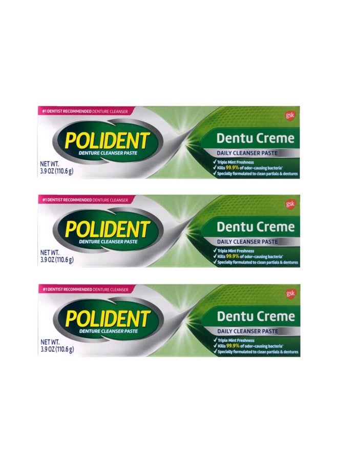 Polident Dentu-Creme 3.90 oz (Pack of 3) - Image 1