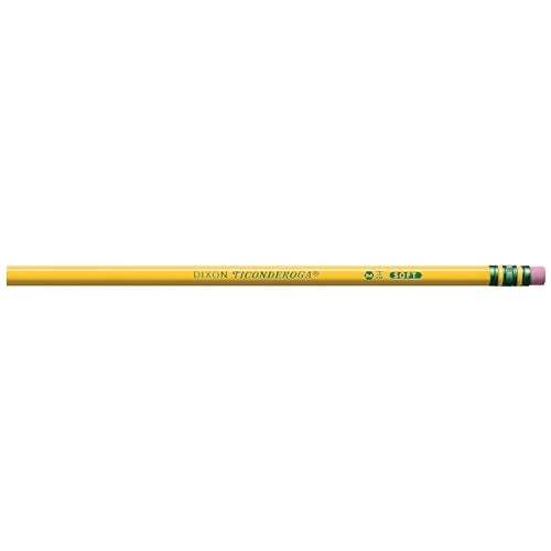 Ticonderoga أقلام تيكونديروجا الخشبية، غير مشحذة، 2 HB ناعمة، صفراء، 72 عدداً - Image 3