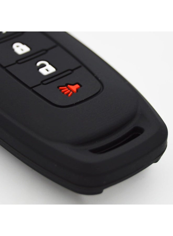 4 Buttons Silicone Key Shell Cover Case for 2023 2024 Nissan Ariya, X-Trail, Rogue, Pathfinder, Qashqai, KR5TXPZ1, Remote Protection Case Black - Image 3