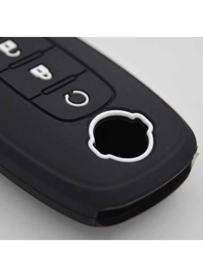 4 Buttons Silicone Key Shell Cover Case for 2023 2024 Nissan Ariya, X-Trail, Rogue, Pathfinder, Qashqai, KR5TXPZ1, Remote Protection Case Black - Image 4