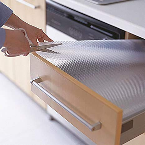 ElastPro EVA Food Grade Washable Anti Slip Mat/Sheet for Fridge, Shelf Liner, Table, Kitchen Drawer mat (Transparent, 45 Cm X 3 Meter) - Image 5