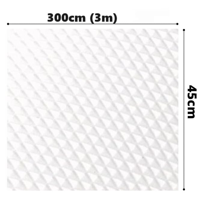 ElastPro EVA Food Grade Washable Anti Slip Mat/Sheet for Fridge, Shelf Liner, Table, Kitchen Drawer mat (Transparent, 45 Cm X 3 Meter) - Image 2
