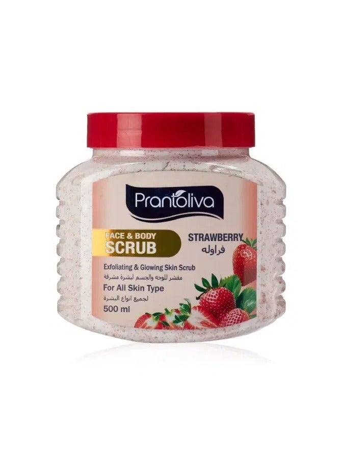 برانتوليفا صنفرة مقشر للوجه والجسم 500 مل فراوله