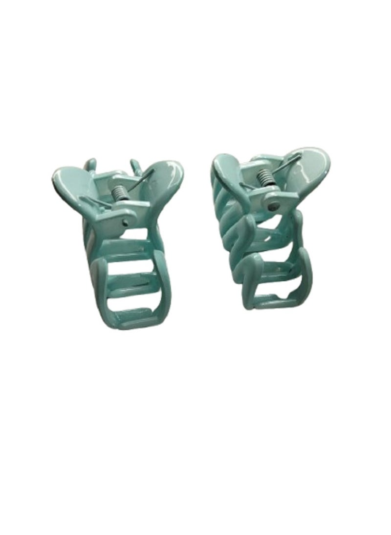 Twin set Medium of Hair Clips - Blue - Image 2
