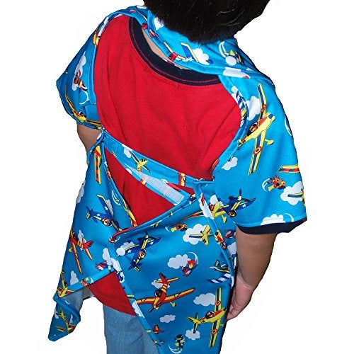 BIB-ON Plus, Full-Coverage Bib and Apron Combination for Infant, Baby, Toddler Ages 0-4. (French Mice) - Image 4