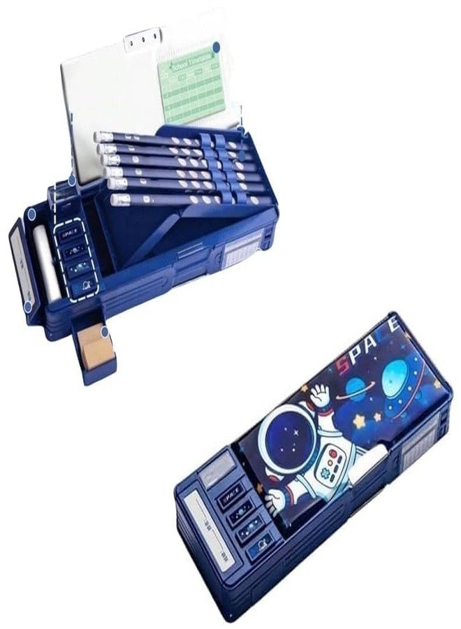 Invite Enterprise Multifunctional Pencil Box for Kids - Magnetic Compass Box with Password Lock - Space Theme Return Gifts for Boys & Girls - Image 1
