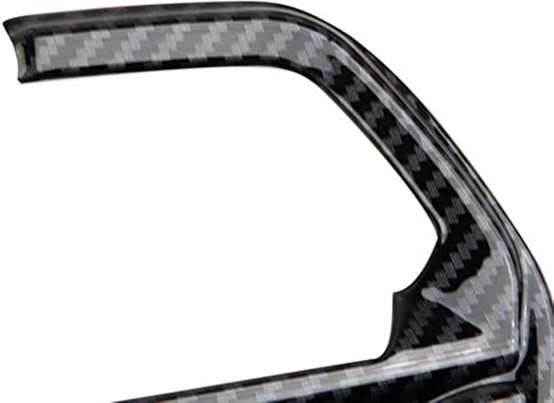 DEMULAX Carbon Fiber Steering Wheel Trim for Toyota Tundra 2022 - Image 5