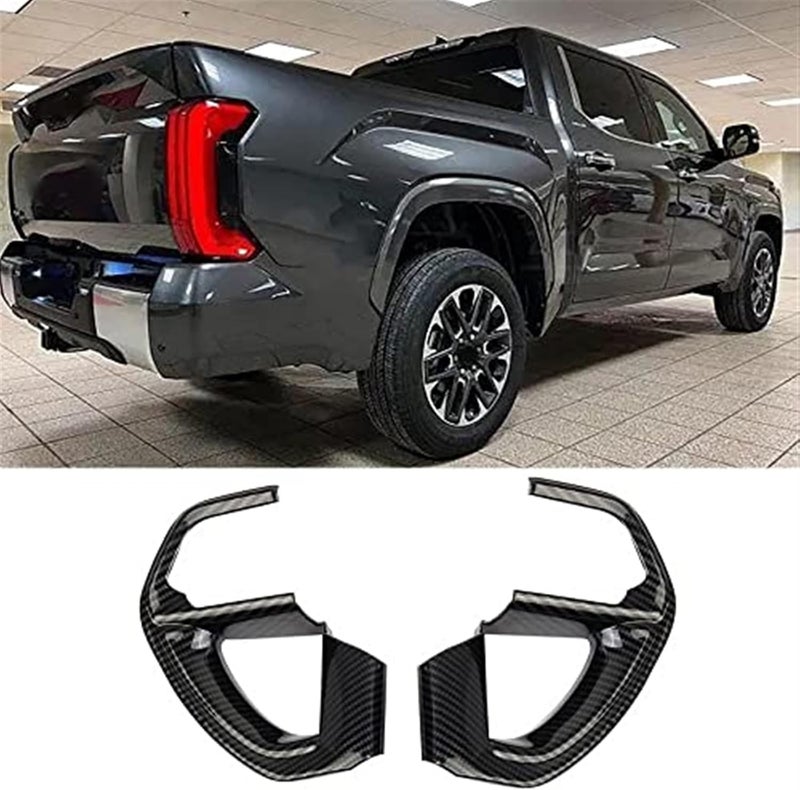 DEMULAX Carbon Fiber Steering Wheel Trim for Toyota Tundra 2022 - Image 2
