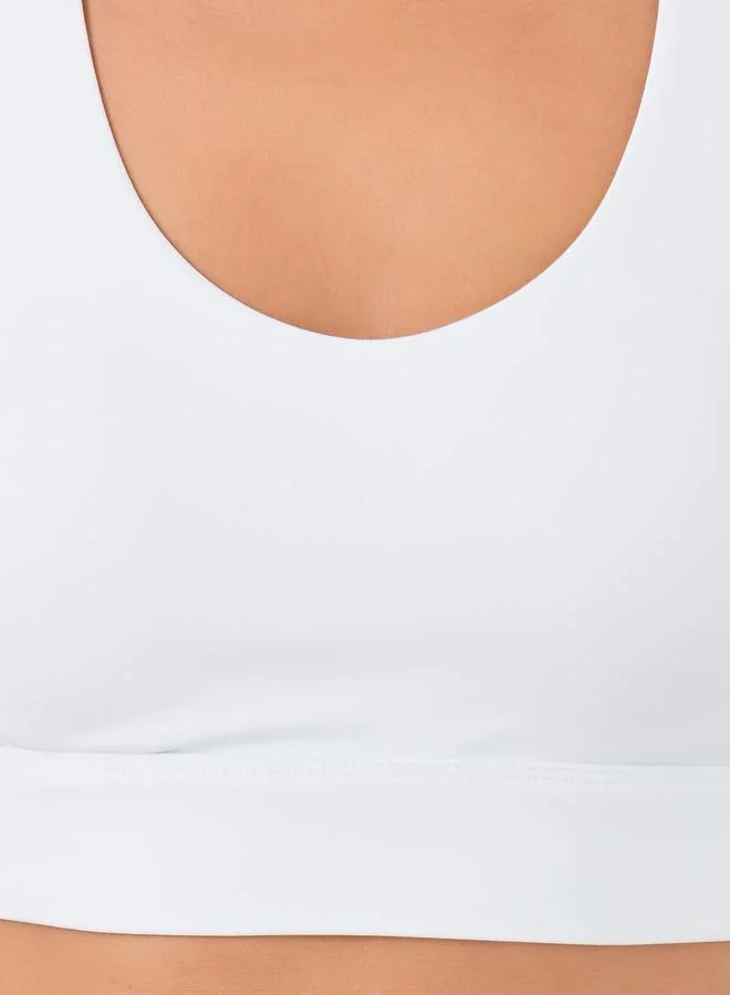 ستايلي Styli Back Dual String Detail Racerback Low Impact Sports Bra