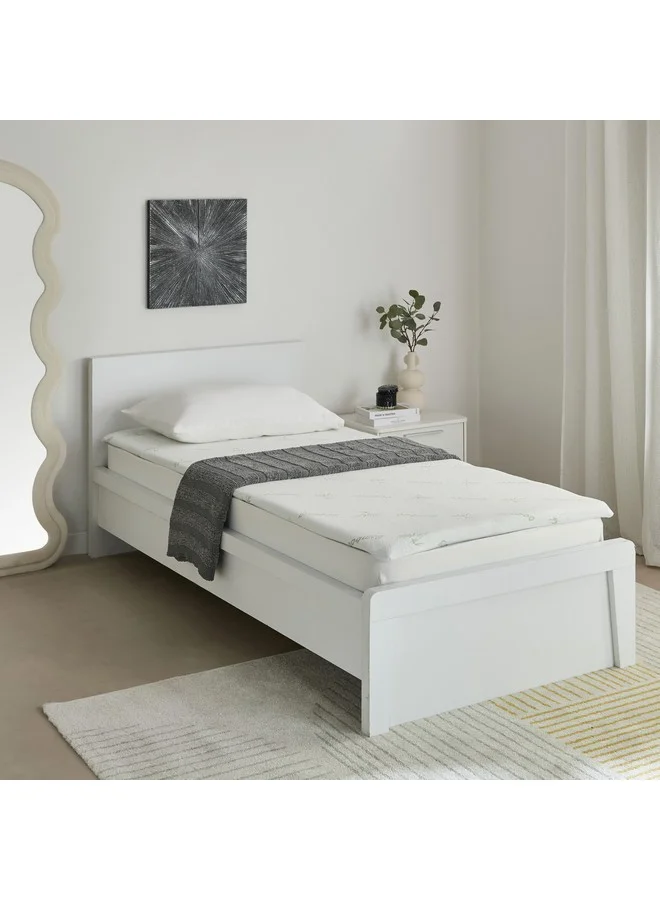 هوم بوكس غطاء مرتبة ميموري فوم بامبو ريلاكس 90 × 200 × 4 سم